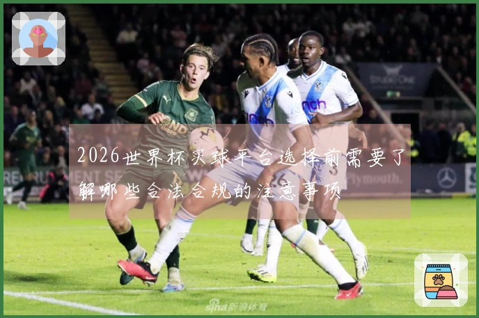 2026世界杯买球平台选择前需要了解哪些合法合规的注意事项